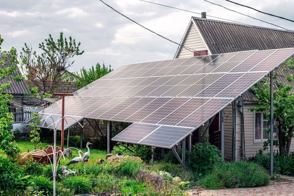 Solar Panel on Rooftop